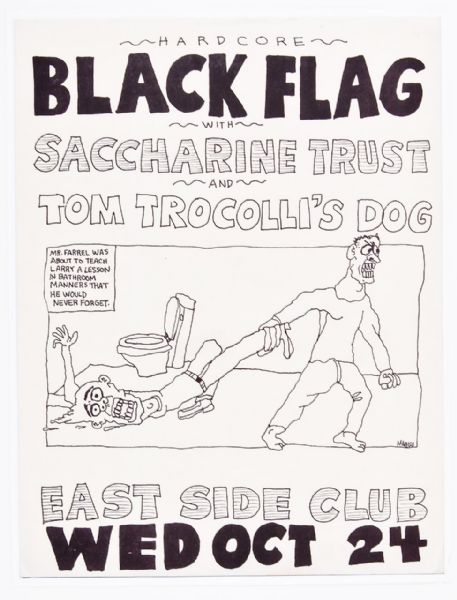 Black Flag at East Side Club Original Poster